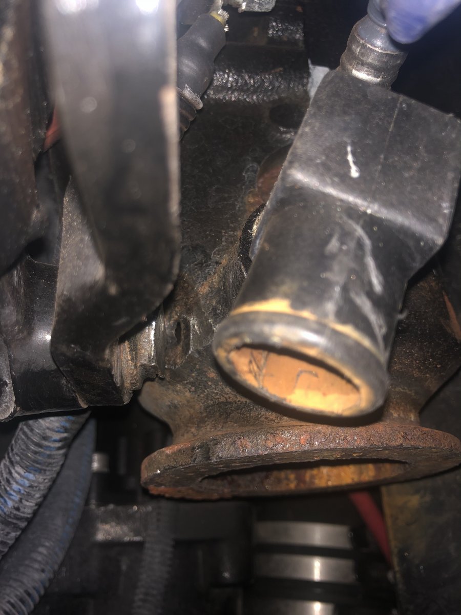 Hole in exhaust manifold Boat Discussion MB Boat Owners